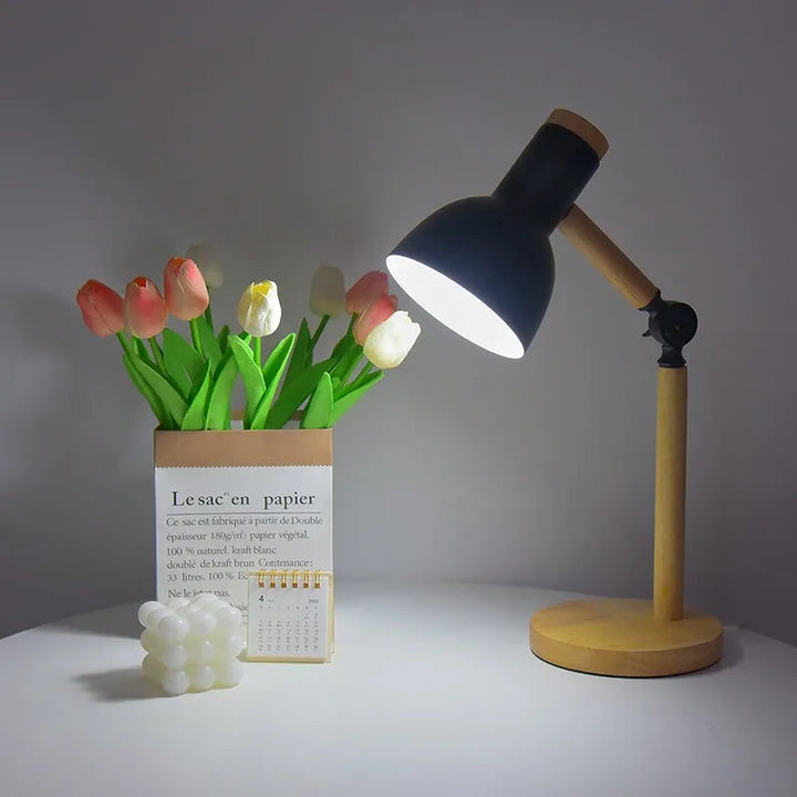 Desk Lamp | Pivoting Knuckle Joint, Domed Tilting Shade