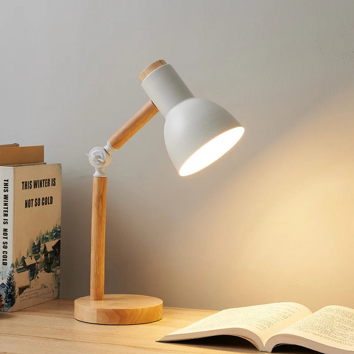 Desk Lamp | Pivoting Knuckle Joint, Domed Tilting Shade