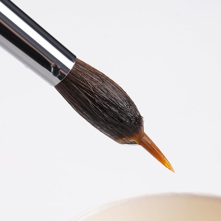Detail Brush Set Wooden Handle Synthetic Bristles with Aluminium Ferrule