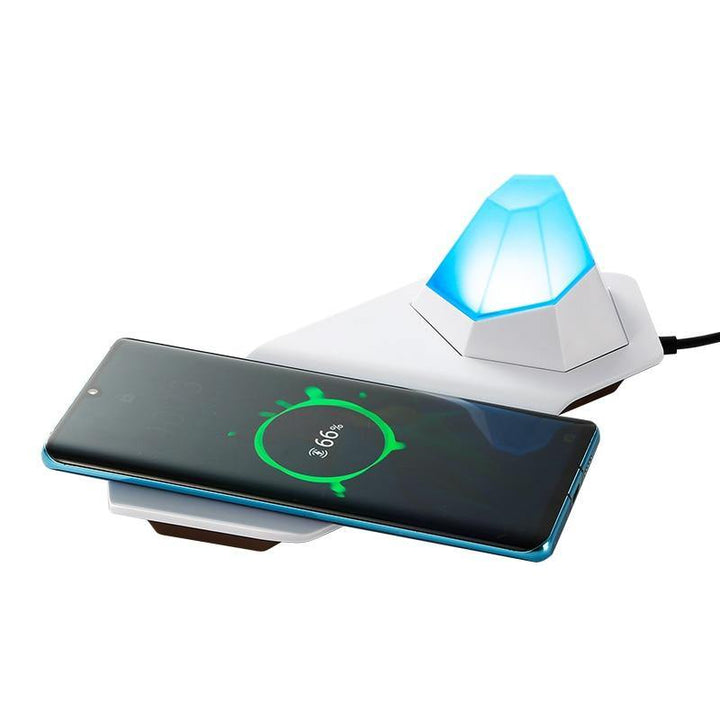 Diamond LED Night Light Wireless Charger | 10W Fast Charging | RGB Colour Changing, Magnetic, USB-C Rechargeable