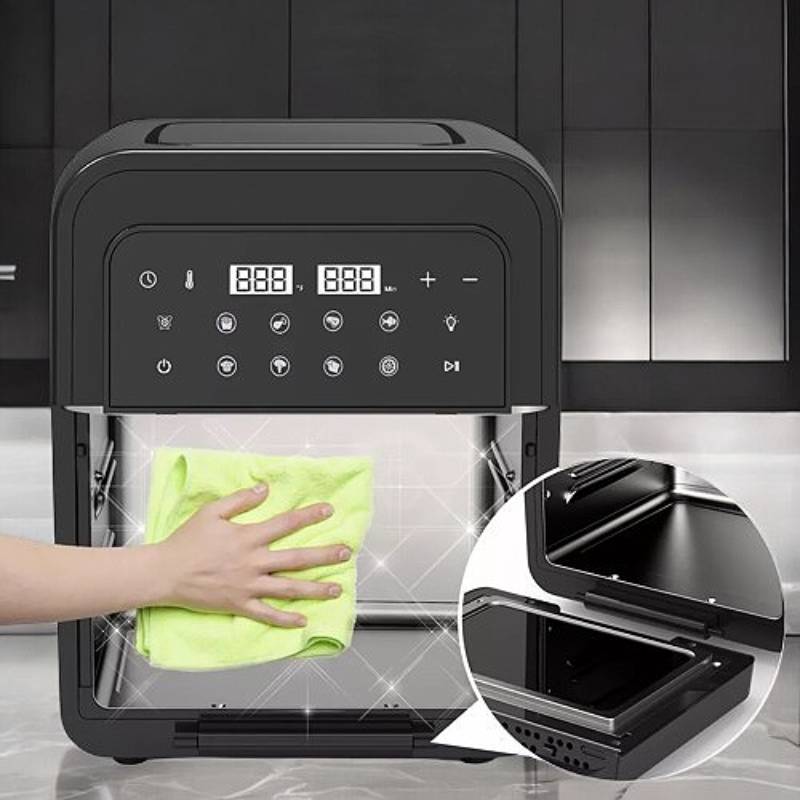 Digital Air Fryer Oven 6.5L | 8 Cooking Presets with Touch Screen | 360° Hot Air Circulation for Oil-Free Crispy Meals