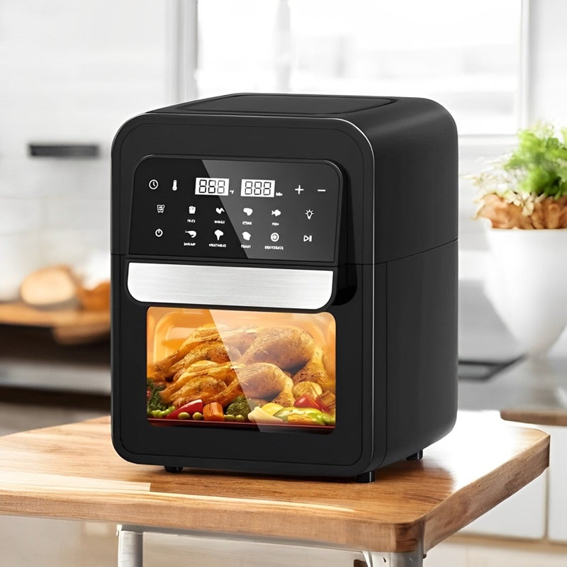 Digital Air Fryer Oven 6.5L | 8 Cooking Presets with Touch Screen | 360° Hot Air Circulation for Oil-Free Crispy Meals