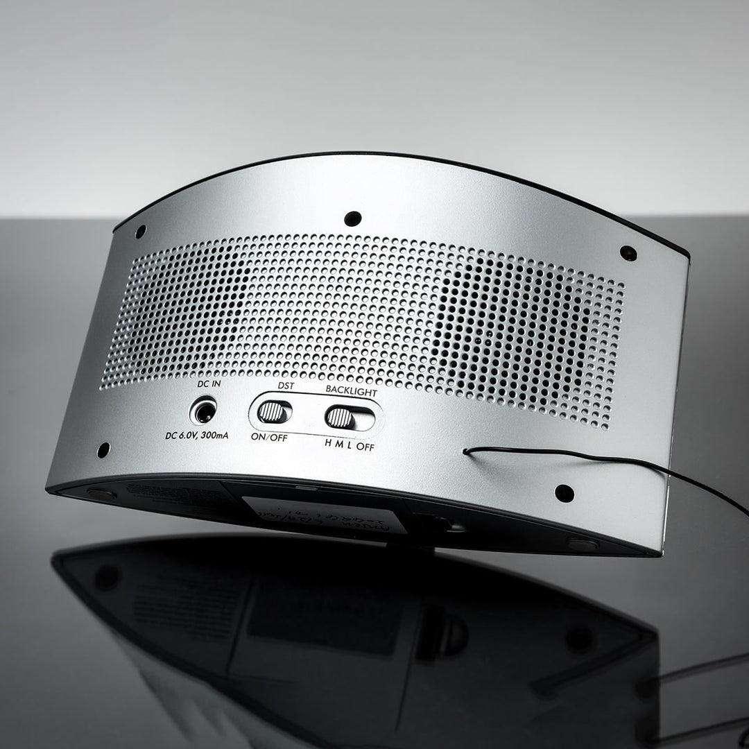 Digital Alarm Clock Radio with Sound Machine | FM Radio, Dual Alarms, 20 Sounds | Battery Backup, Blue Backlit Display