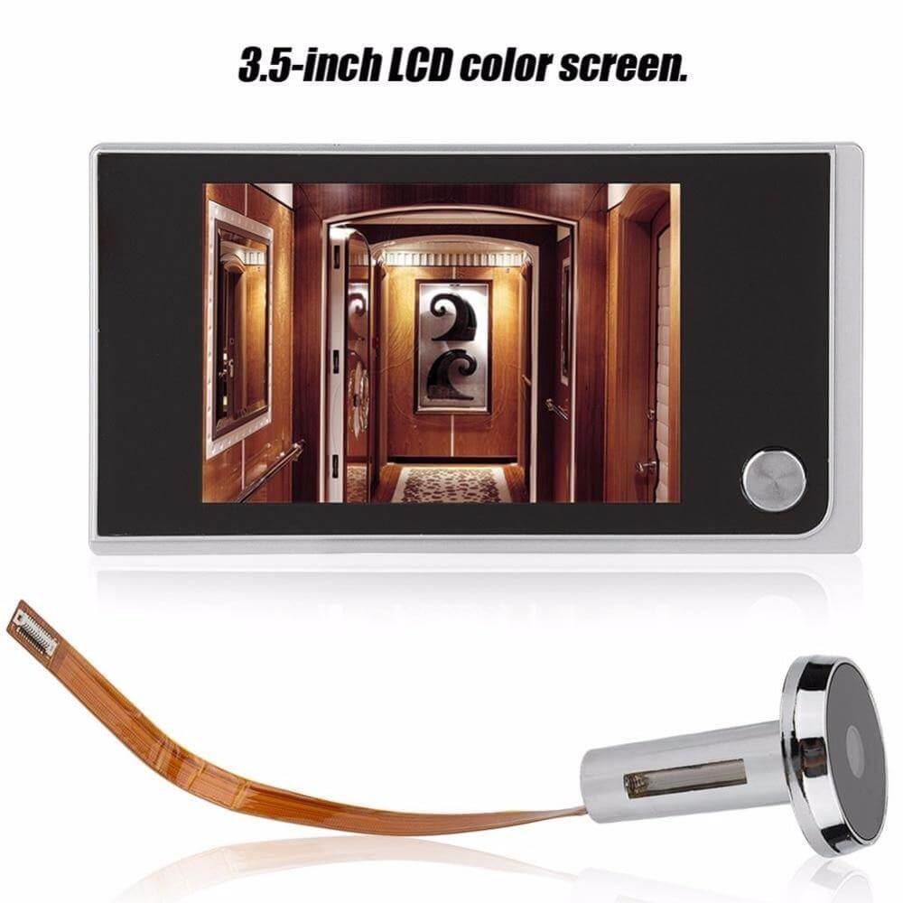 Digital Video Doorbell Peephole Viewer | 120-Degree Wide-Angle HD Camera Sensor | Wireless Tool-Free 3-Minute Install