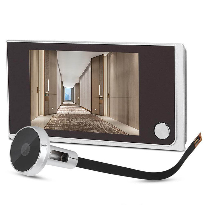 Digital Video Doorbell Peephole Viewer | 120-Degree Wide-Angle HD Camera Sensor | Wireless Tool-Free 3-Minute Install