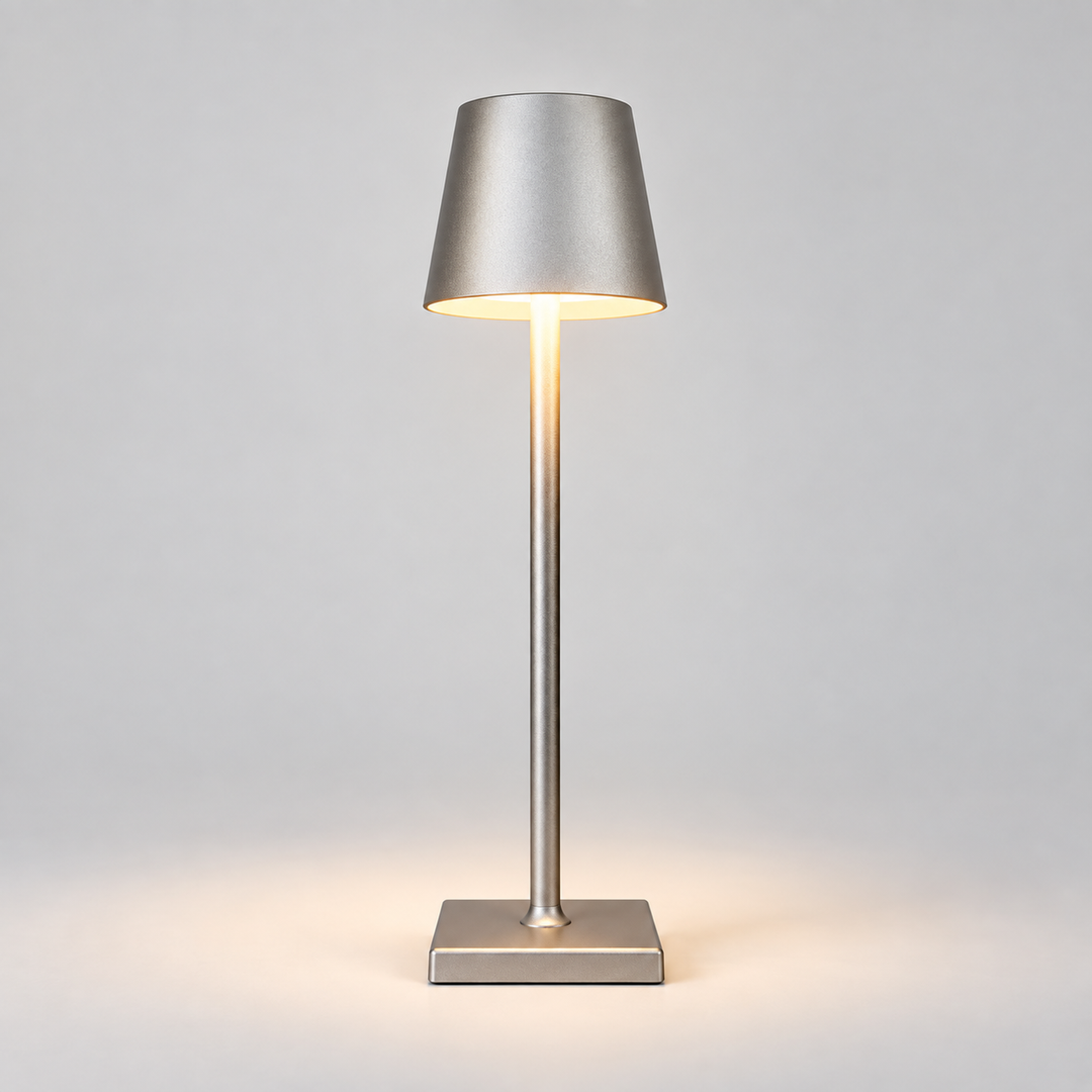 Dimmable LED Table Lamp Metal Base | Wireless Touch Control | Cordless Rechargeable Lighting for Indoor and Outdoor Use 5
