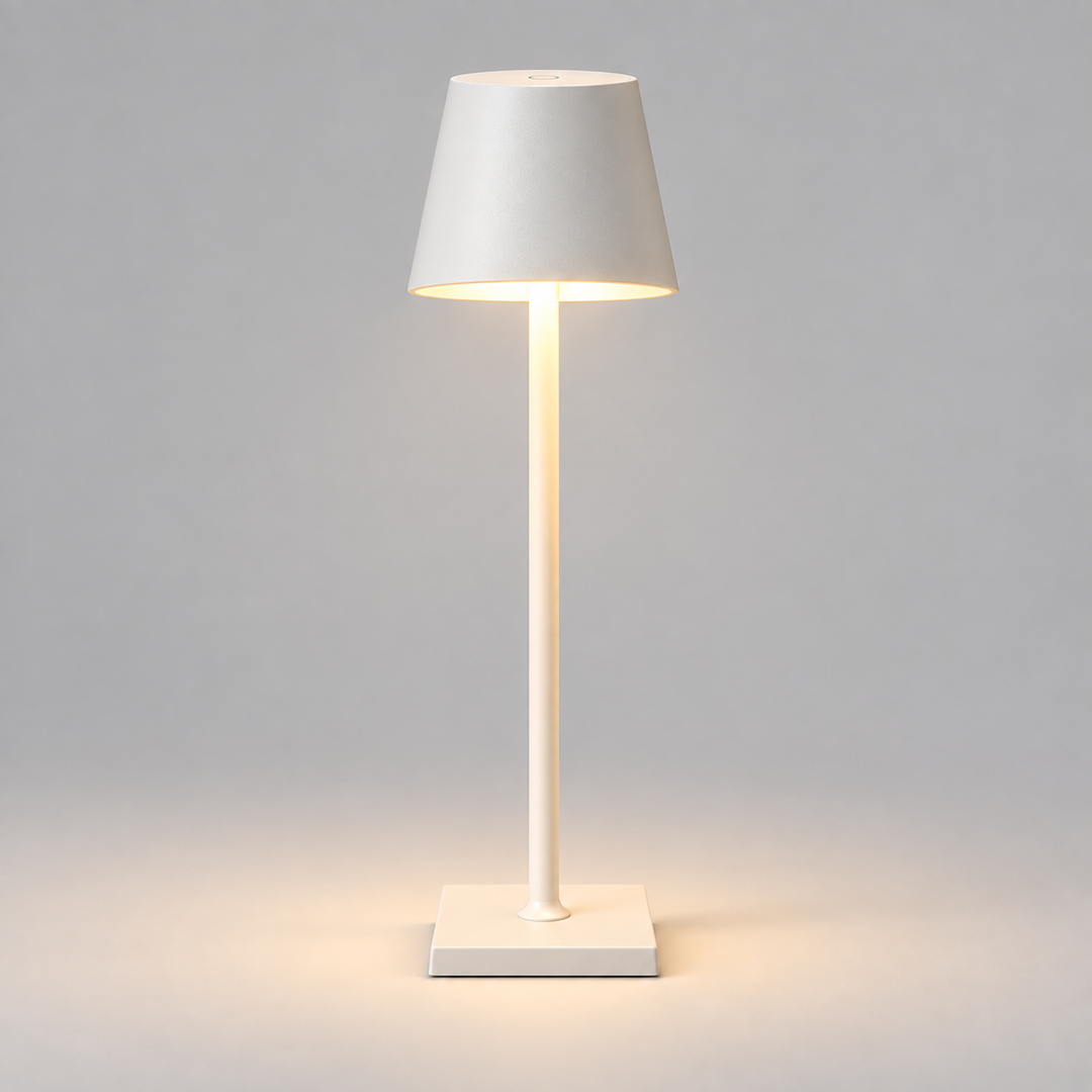 Dimmable LED Table Lamp Metal Base | Wireless Touch Control | Cordless Rechargeable Lighting for Indoor and Outdoor Use 3