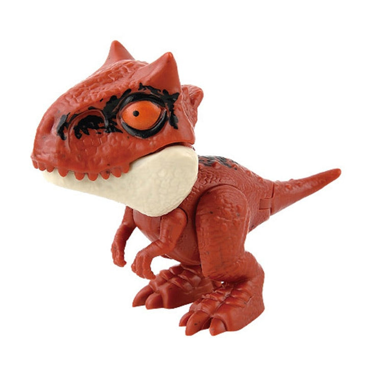 Dinosaur Toy Finger Puppet Bite-Ready Rounded Edges with Movable Tail