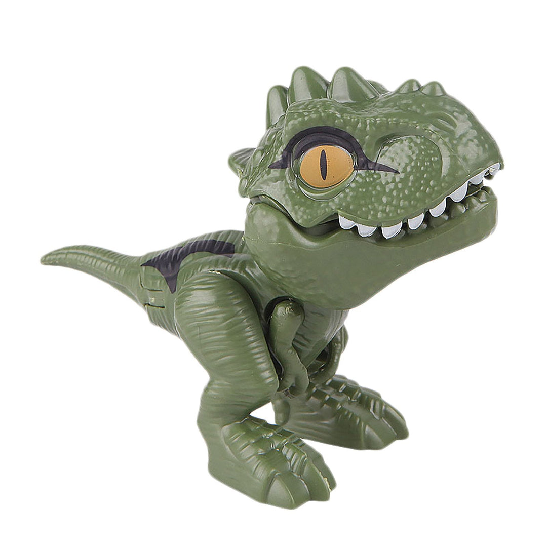 Dinosaur Toy Finger Puppet Bite-Ready Rounded Edges with Movable Tail