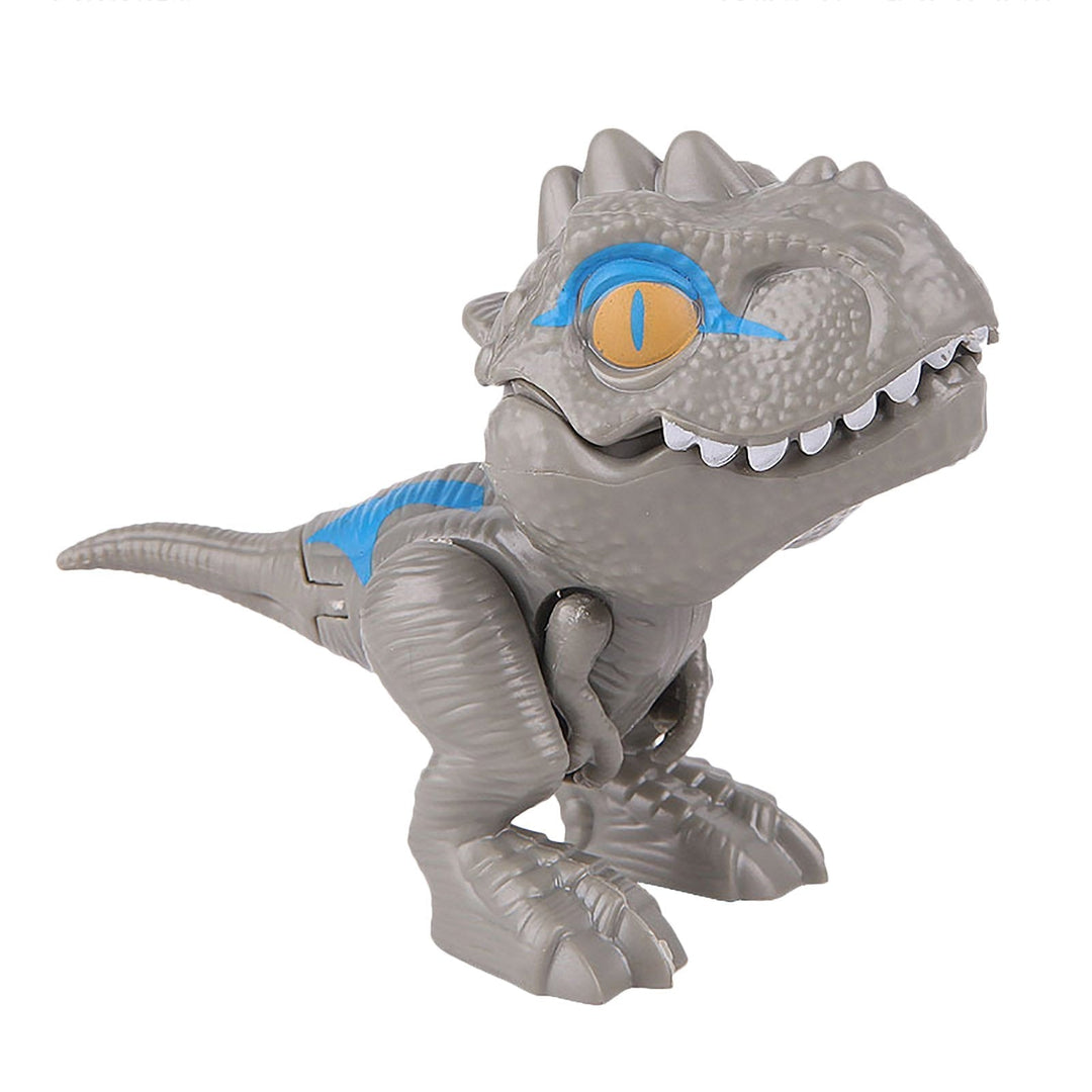 Dinosaur Toy Finger Puppet Bite-Ready Rounded Edges with Movable Tail