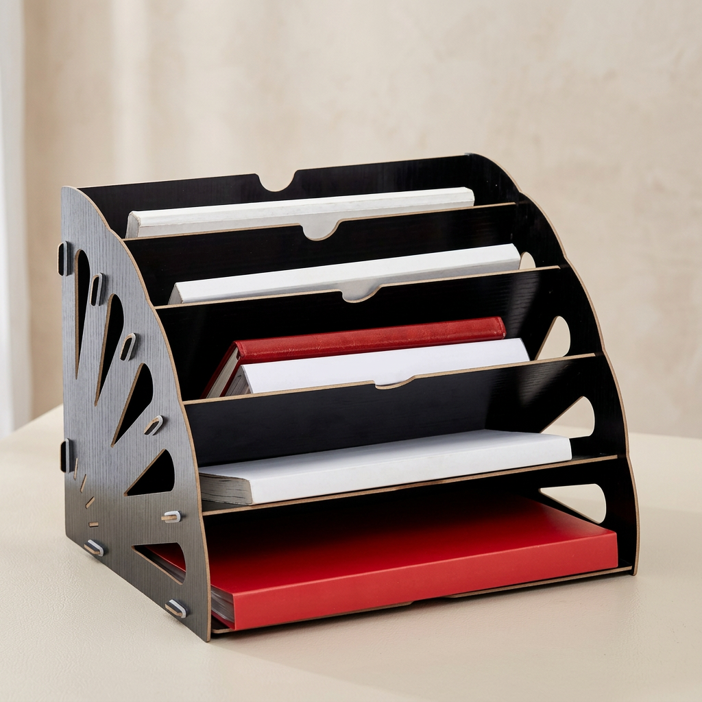 Document Holder | Five Sloped Tiers That Slot Together