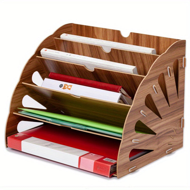 Document Holder | Five Sloped Tiers That Slot Together