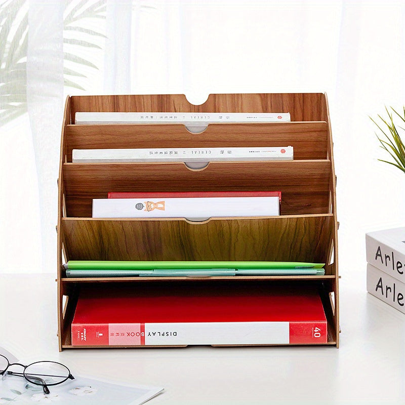 Document Holder | Five Sloped Tiers That Slot Together