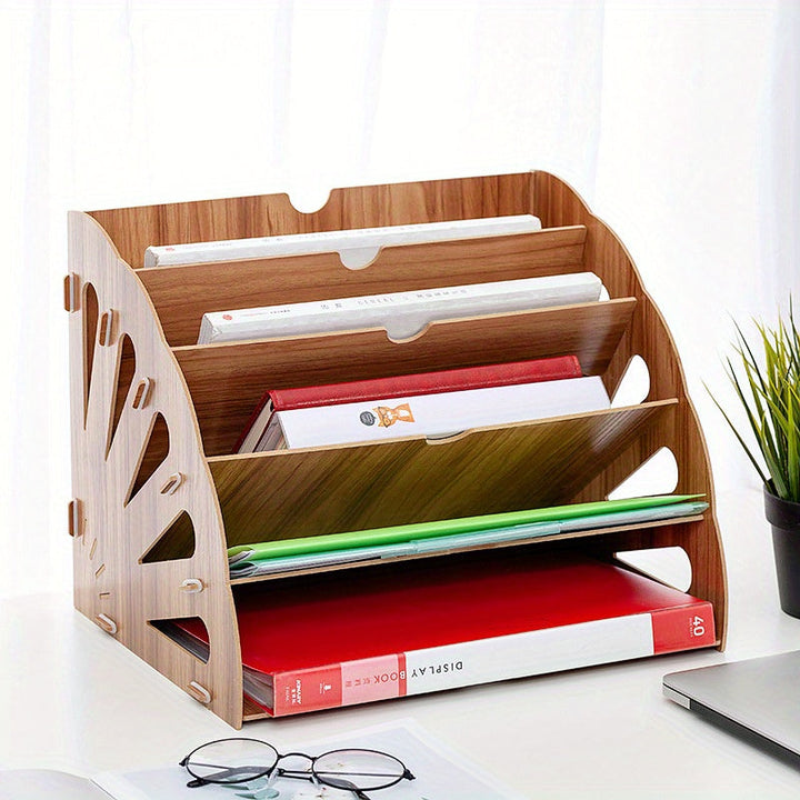 Document Holder | Five Sloped Tiers That Slot Together