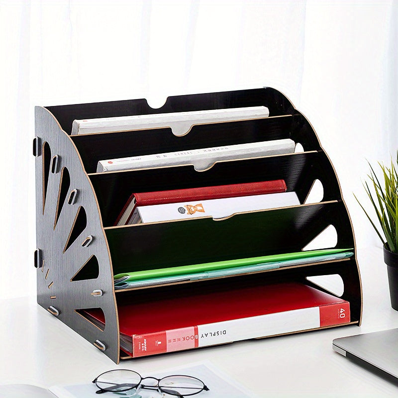 Document Holder | Five Sloped Tiers That Slot Together