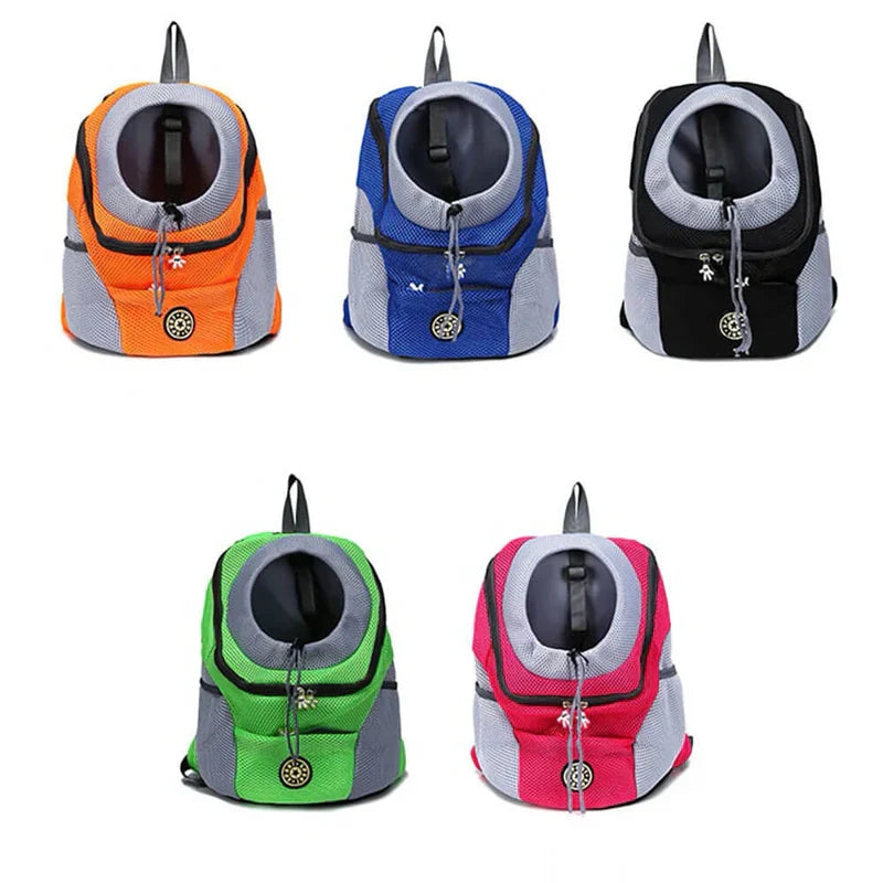 Dog Carrier Backpack for Dogs up to 15 kg | Breathable Mesh Panels, Padded Straps | Adjustable Safety Strap for Secure Fastening
