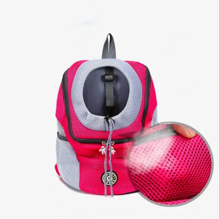 Dog Carrier Backpack for Dogs up to 15 kg | Breathable Mesh Panels, Padded Straps | Adjustable Safety Strap for Secure Fastening