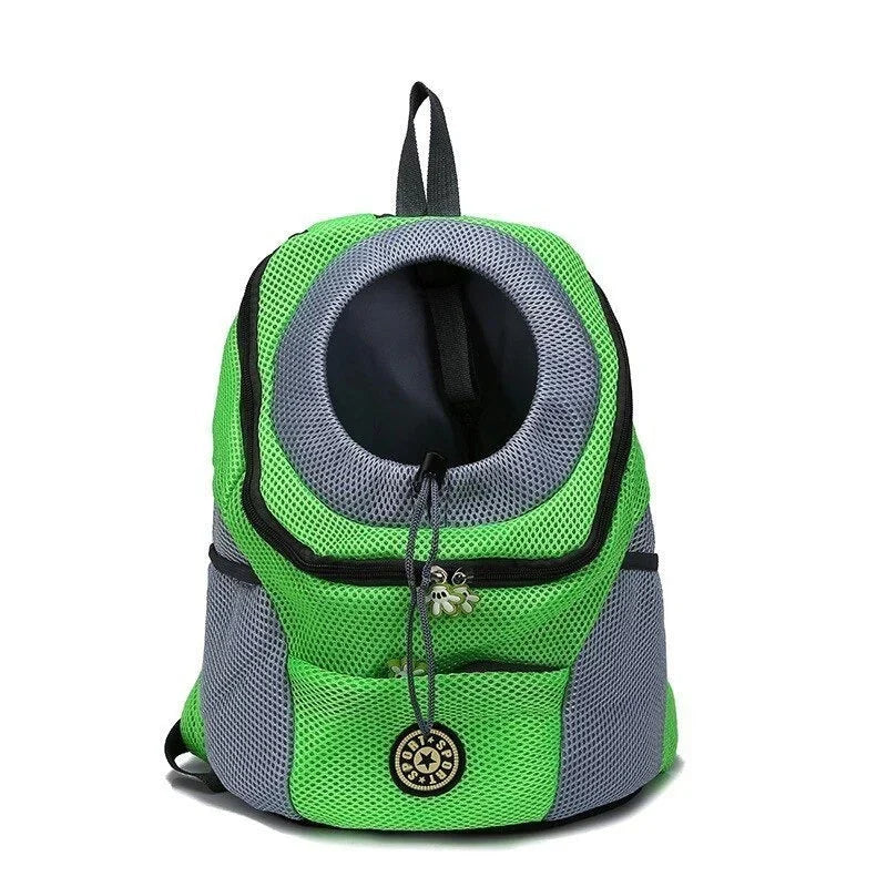 Dog Carrier Backpack for Dogs up to 15 kg | Breathable Mesh Panels, Padded Straps | Adjustable Safety Strap for Secure Fastening