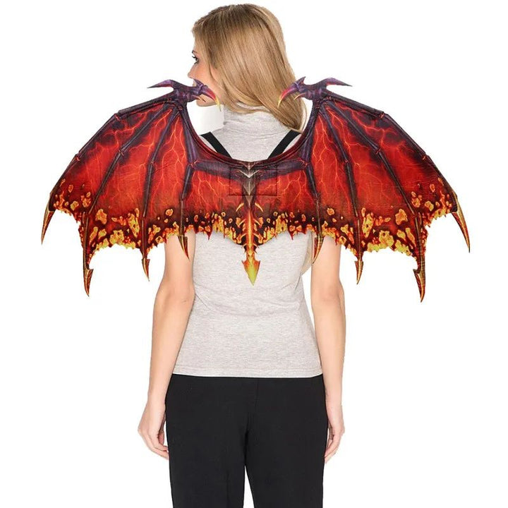Dragon Wing Costume Accessory Halloween Cosplay | Lightweight Fantasy Design, Fits Adults &amp; Kids | Reusable Fancy Dress Wings