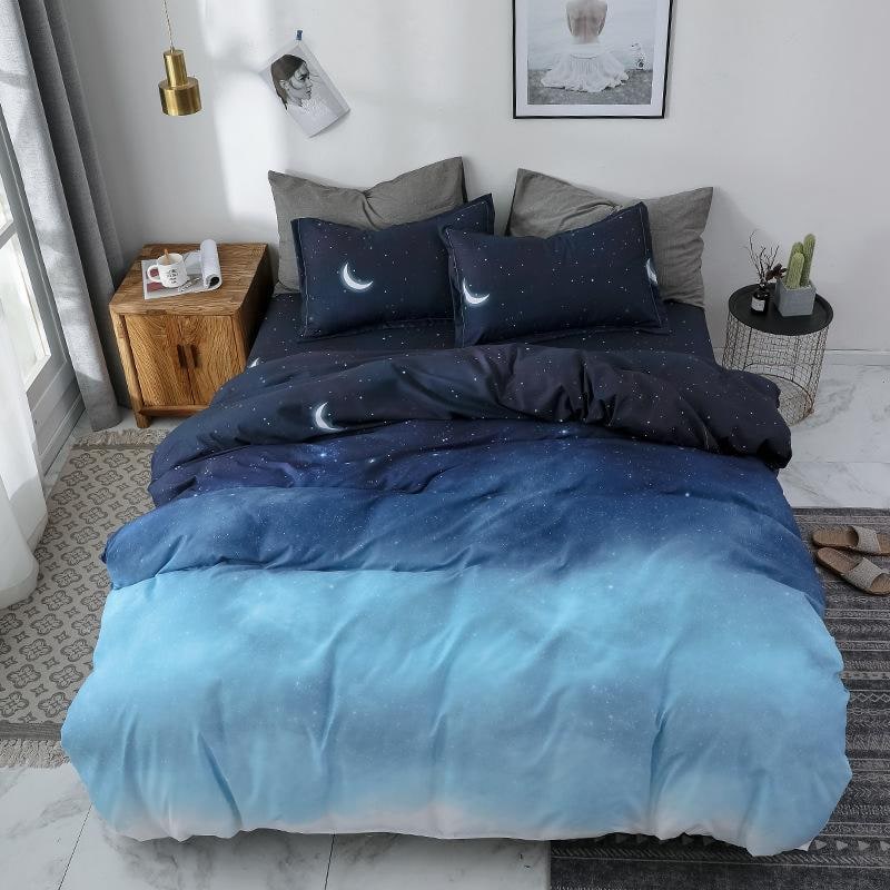 Duvet Cover Set Brushed Microfiber 4pcs | Reversible, Queen &amp; King Sizes | Envelope Closure Pillowcases, Machine Washable