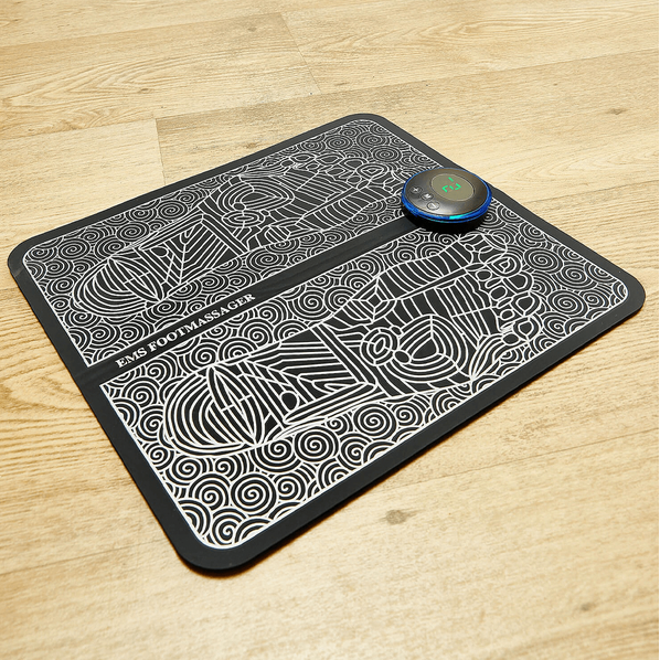EMS Foot Massage Mat | 9 Adjustable Intensity Modes | USB Rechargeable for Circulation, Muscle Recovery and Stress Relief