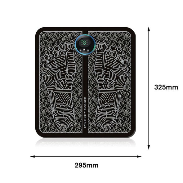 EMS Foot Massage Mat | 9 Adjustable Intensity Modes | USB Rechargeable for Circulation, Muscle Recovery and Stress Relief