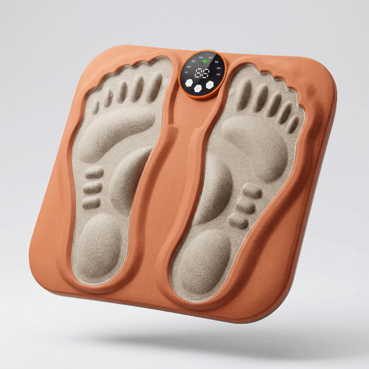 EMS Foot Massager Pad | 8 Modes &amp; 29 Intensity Levels | RF Remote | USB Rechargeable