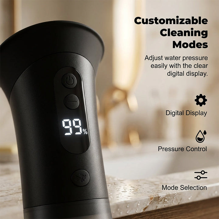 Ear Wax Removal Irrigator | Dual-Tank System with Adjustable Nozzles | Rechargeable USB-C Battery for Travel-Ready Hygiene