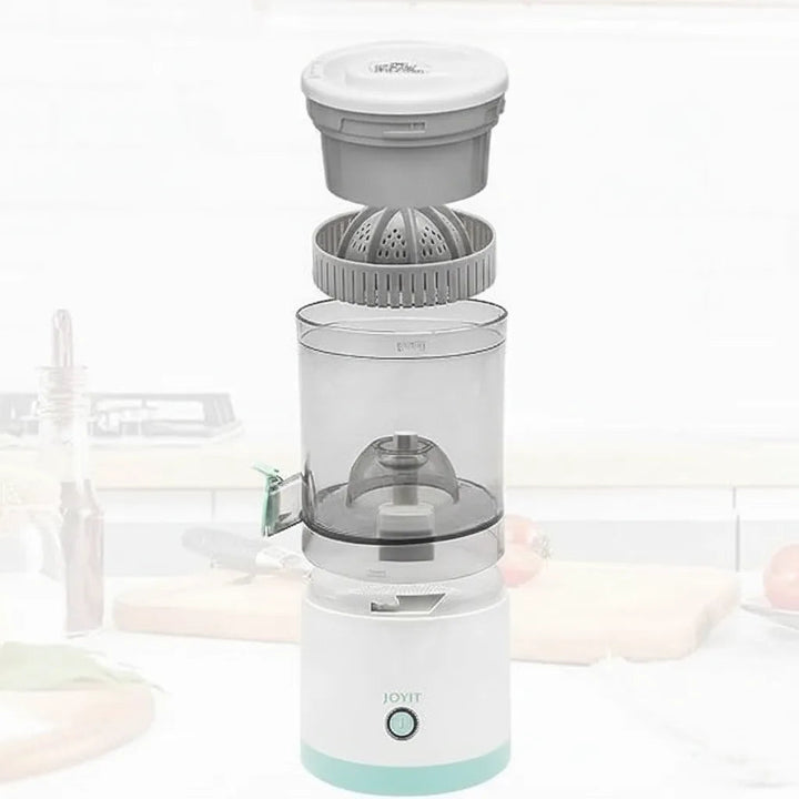 Electric Citrus Juicer | Cordless USB Rechargeable Press with Pulp Strainer