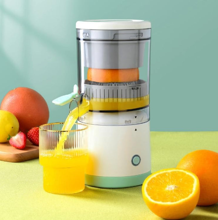 Electric Citrus Juicer | Cordless USB Rechargeable Press with Pulp Strainer