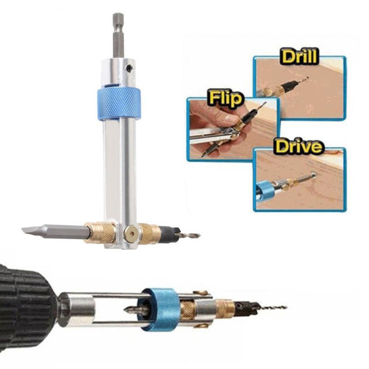 Electric Drill and Screwdriver Set | 2-in-1 Screwdriver and Impact Driver | For Wood Drilling and DIY Woodworking Projects