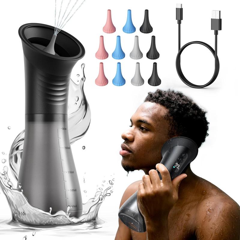 Electric Ear Cleaning Device | Adjustable Water Pressure & Two-Tank System | Cordless USB-C Rechargeable, Interchangeable Nozzles