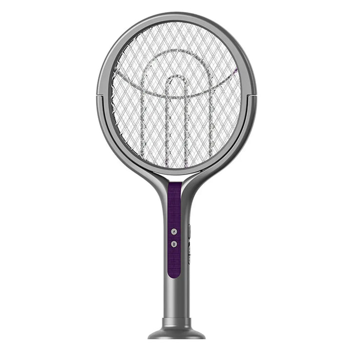 Electric Fly Swatter Rechargeable Retractable USB-C with Rotating Head