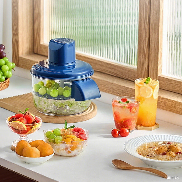 Electric Food Chopper Rechargeable Stainless Steel with USB Charging