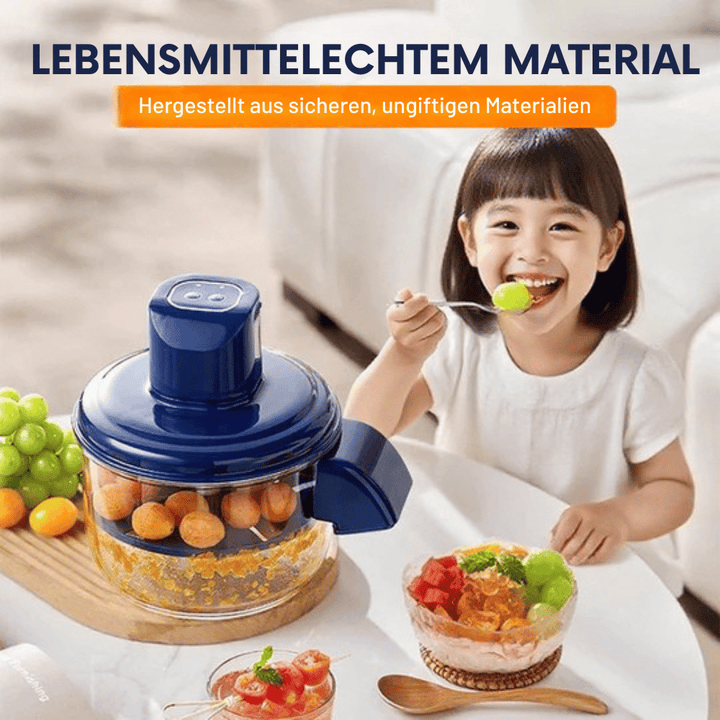 Electric Food Chopper Rechargeable Stainless Steel with USB Charging