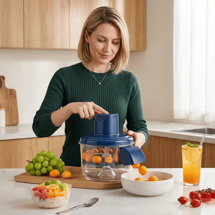 Electric Food Chopper Rechargeable Stainless Steel with USB Charging