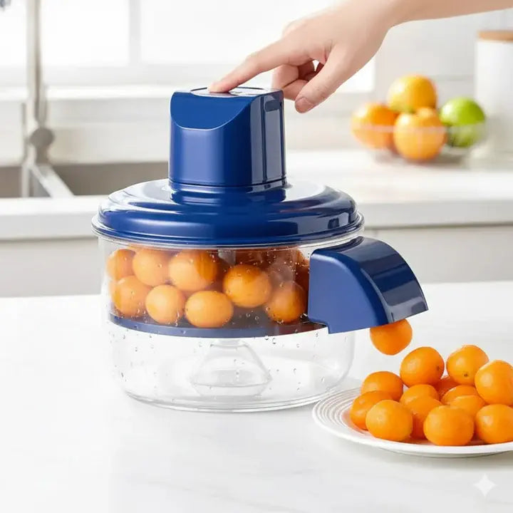 Electric Fruit and Vegetable Peeler Stainless Steel Blades 20 x 23 cm | Cordless Rechargeable | Peels Fruit &amp; Veg in Seconds