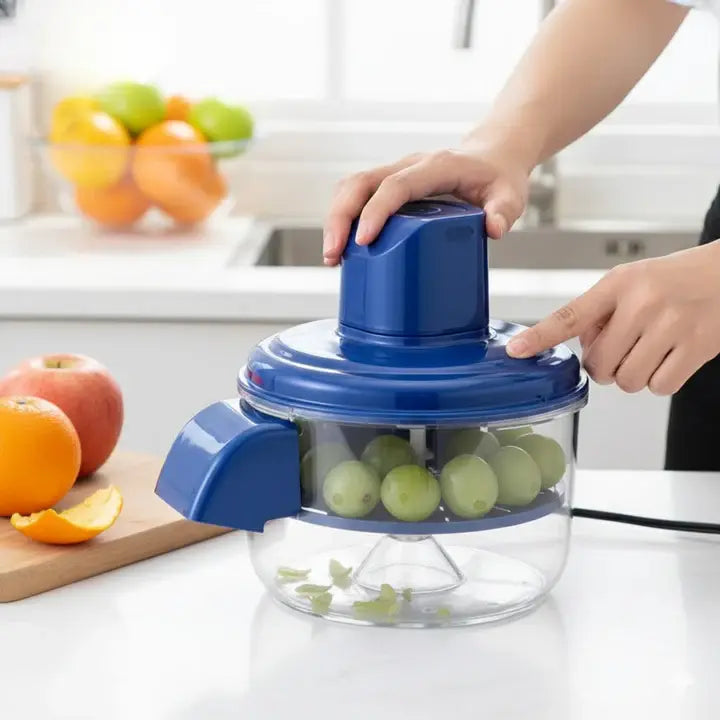 Electric Fruit and Vegetable Peeler Stainless Steel Blades 20 x 23 cm | Cordless Rechargeable | Peels Fruit &amp; Veg in Seconds