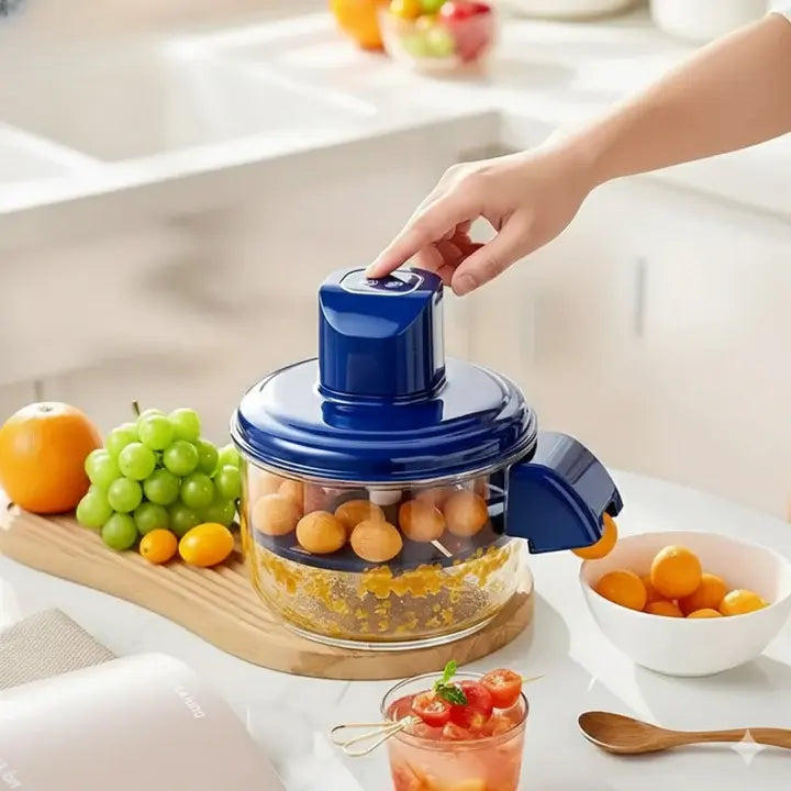 Electric Fruit and Vegetable Peeler Stainless Steel Blades 20 x 23 cm | Cordless Rechargeable | Peels Fruit &amp; Veg in Seconds
