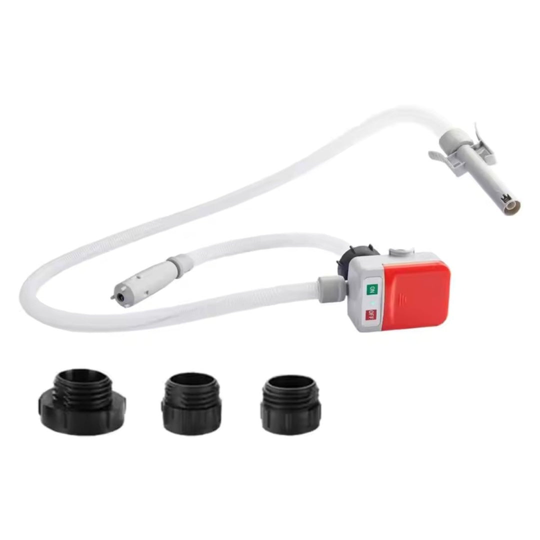 Electric Fuel Transfer Pump | Self-Priming Motor &amp; 3 Conversion Joints | Battery-Powered for Fast, Spill-Free Transfers