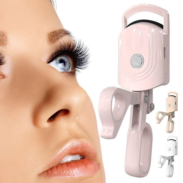 Electric Heated Eyelash Curler | 3 Adjustable Heat Settings, Anti-Scald Cool-Touch Surface | Long-Lasting Lift &amp; Curl
