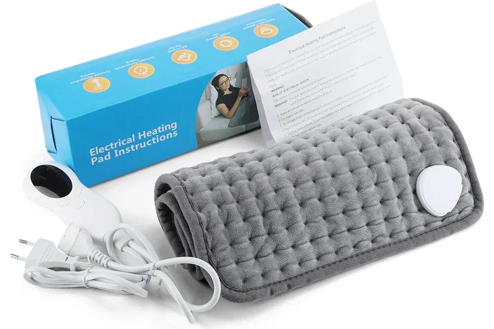 Electric Heating Pad | Digital Temperature Control | Grey Microplush