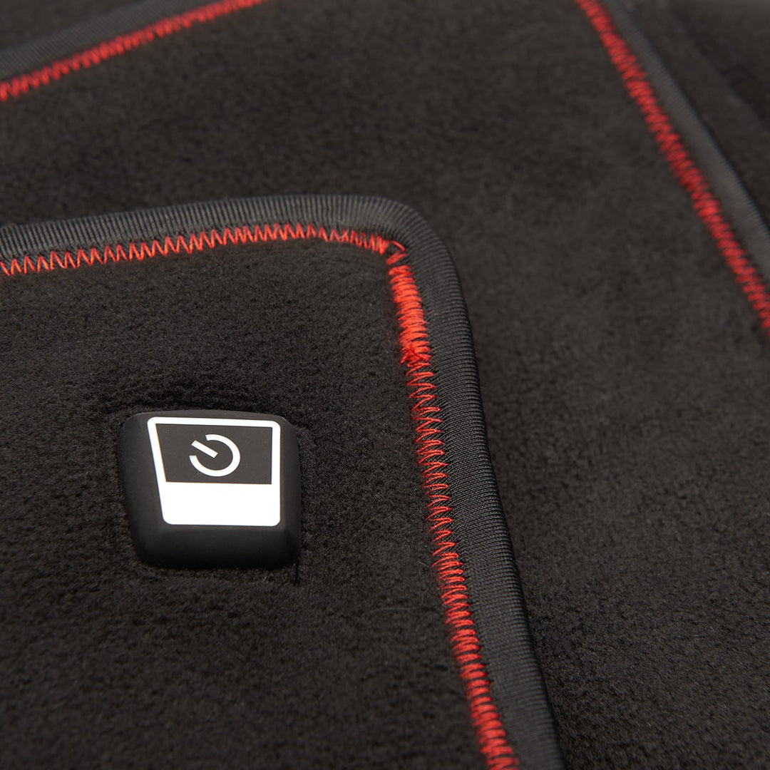 Electric Heating Pad Infrared Fleece 69 x 89 cm | Full Back Coverage, Black Fleece | Auto Shutoff, Three Heat Levels