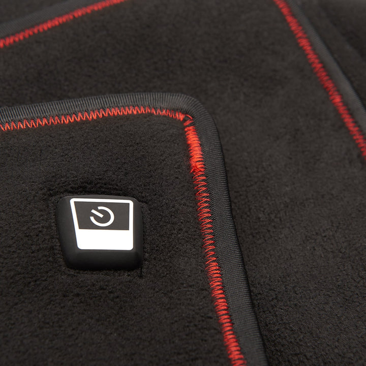 Electric Heating Pad Infrared Fleece 69 x 89 cm | Full Back Coverage, Black Fleece | Auto Shutoff, Three Heat Levels