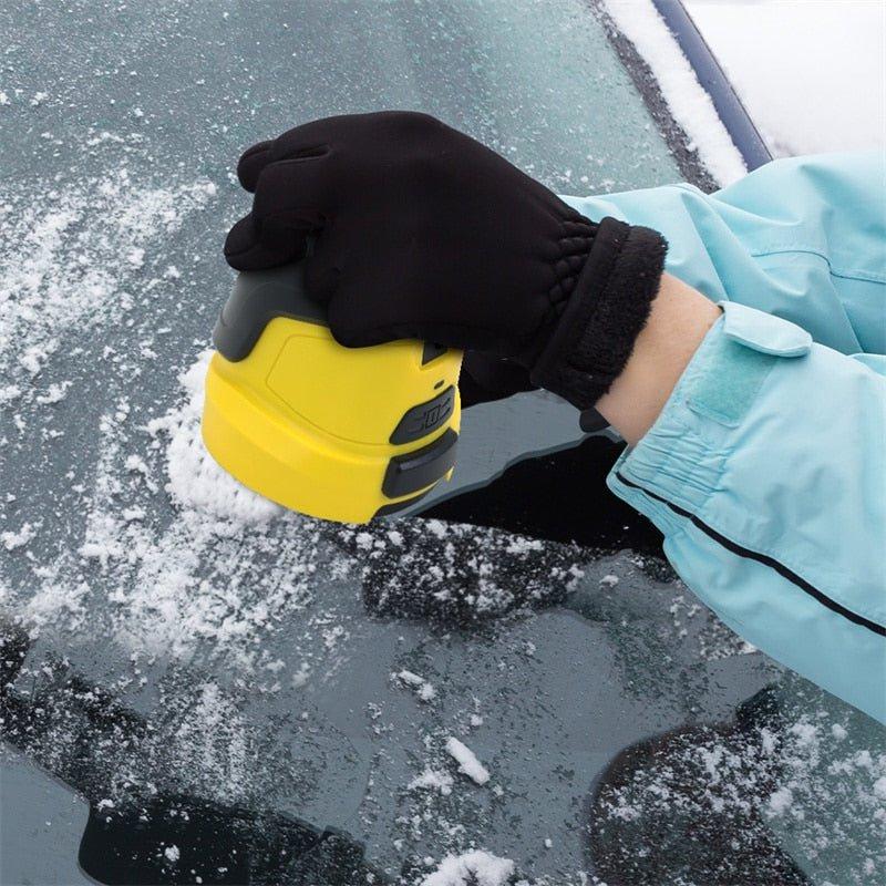 Electric Ice Scraper USB Rechargeable | Electromagnetic Snow Removal Tool | Anti-Freeze Car Windscreen and Window De-Icer