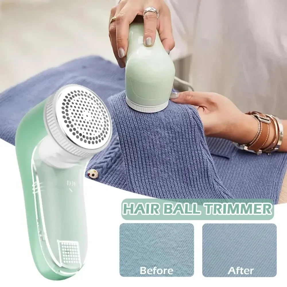 Electric Lint Remover for Clothes | 10,000 RPM Motor, Stainless Steel Blade & 3-Hole Design | Removes Pet Hair & Fuzz Fast