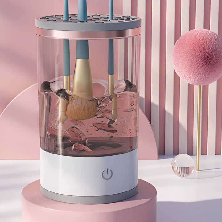 Electric Makeup Brush Cleaner Machine | UV Sterilisation, Automatic &amp; Handheld Modes | Deep Cleans Without Damaging Bristles