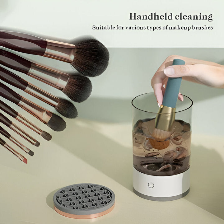 Electric Makeup Brush Cleaner Machine | UV Sterilisation, Automatic &amp; Handheld Modes | Deep Cleans Without Damaging Bristles