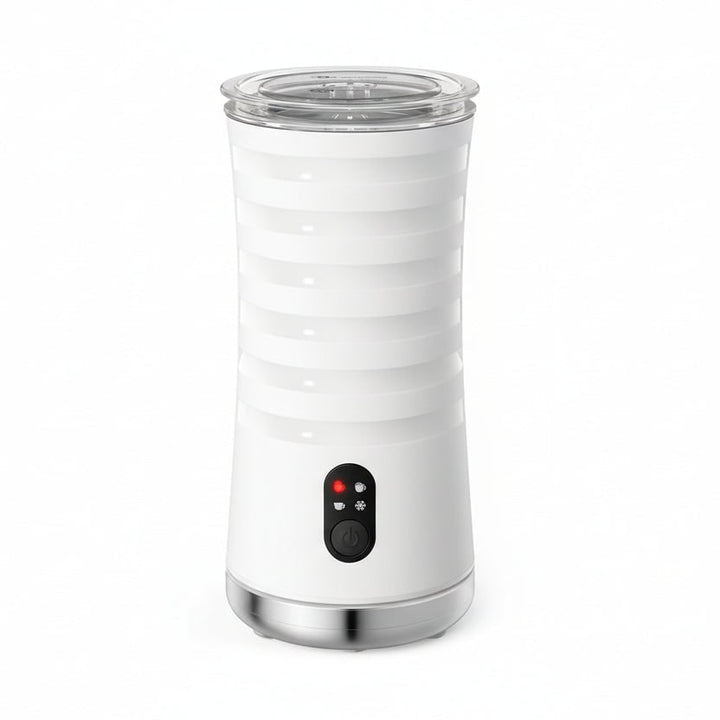 Electric Milk Frother with Non-Stick Coating | One-Touch Automatic Foam Control | 4-in-1 Hot &amp; Cold Foam for Café-Quality Coffee