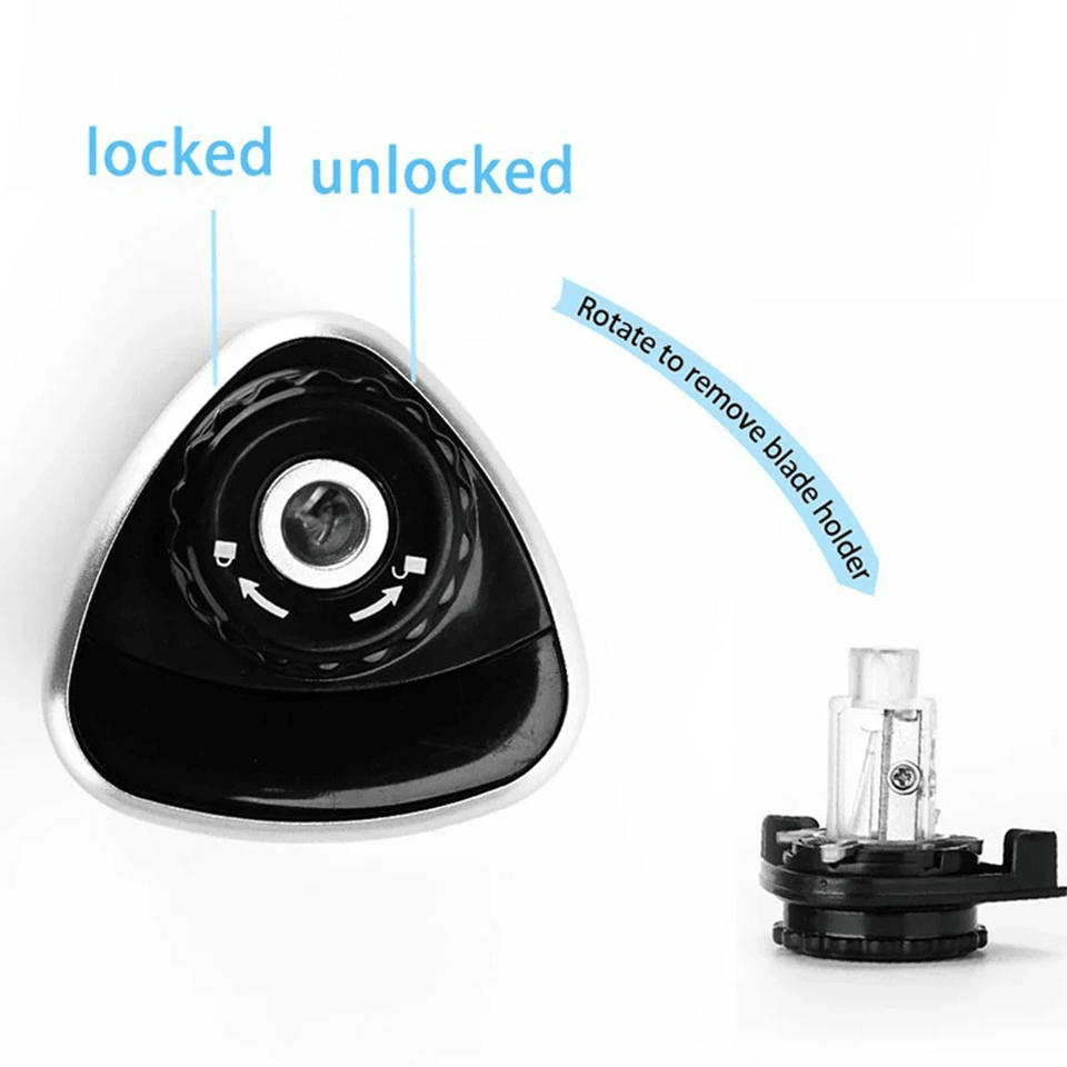 Electric Pencil Sharpener | Automatic Desktop Design with Stainless-Steel Blades | Fast, Precise Results for School and Office